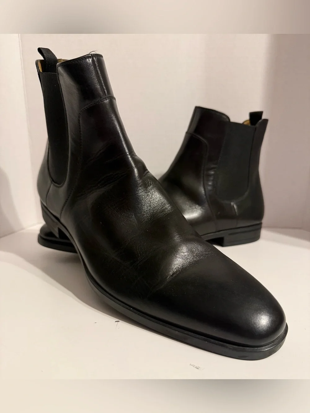Hugo Boss Black Leather Chukka Boots